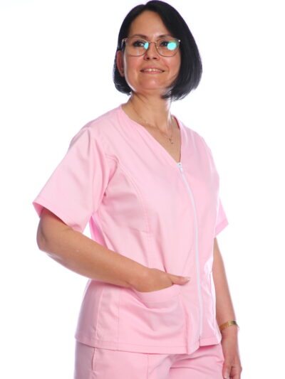 Bluza medic cu fermoar
